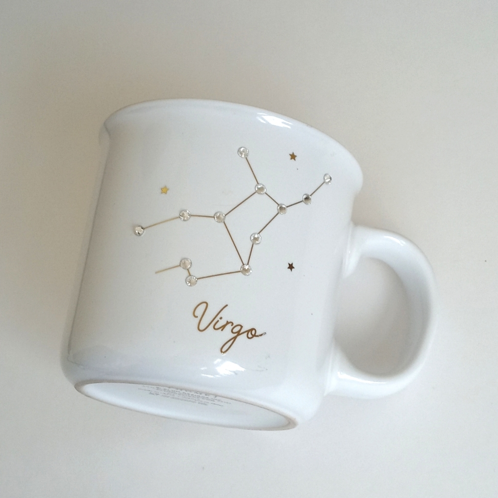 Virgo Astrological Jeweled Bling Coffe Mug - Picture 2 of 7